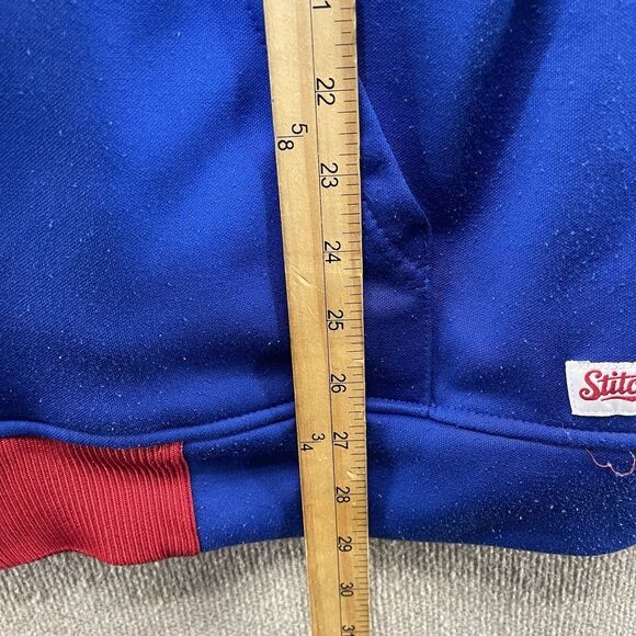 Stitches Chicago Cubs Full Zip Fleece Jacket Coat Men's Large MLB - Picture 6 of 9
